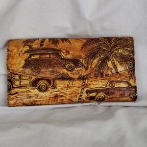 Brahmin Copa Cabana Soft Checkbook Wallet w/ Pen